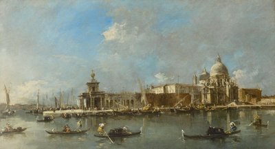 Santa Maria della Salute en de Dogana, Venetië door Francesco Guardi