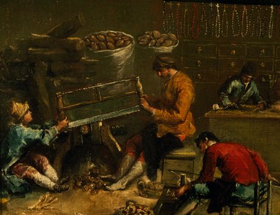 Uithangbord van het Gilde van Coroneri door Francesco Guardi