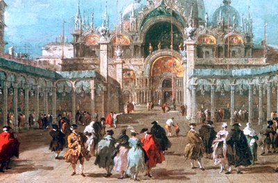 Het Feest van Hemelvaart op het Piazza San Marco, c1775 door Francesco Guardi
