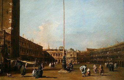Het Piazza San Marco, Venetië door Francesco Guardi