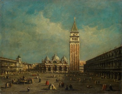 Het Piazza San Marco in Venetië door Francesco Guardi