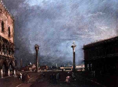 De Piazzetta di San Marco in Venetië door Francesco Guardi