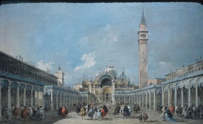Het feest van de Hemelvaart op het Piazza San Marco, c.1775 door Francesco Guardi