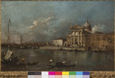 Uitzicht op San Giorgio Maggiore vanaf de Giudecca door Francesco Guardi