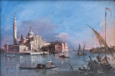 Uitzicht op San Giorgio Maggiore door Francesco Guardi