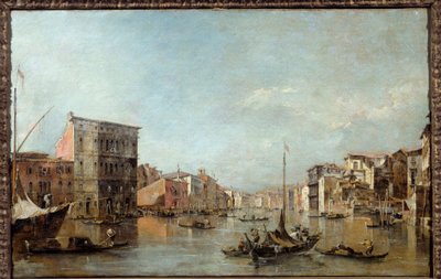 Uitzicht op het Canal Grande in Venetië door Francesco Guardi
