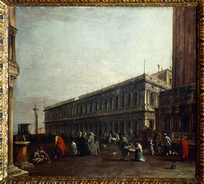Uitzicht op de Piazzetta door Francesco Guardi