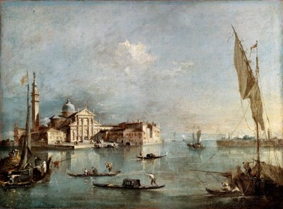 Uitzicht op het Eiland San Giorgio Maggiore, tussen 1765 en 1775 door Francesco Guardi