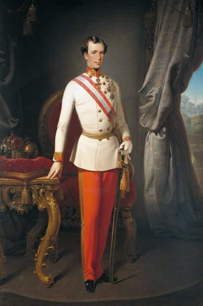 Oostenrijk, Portret van keizer van Oostenrijk Franz Joseph I door Francesco Hayez