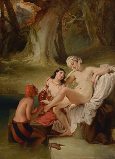 Bathseba in haar bad door Francesco Hayez