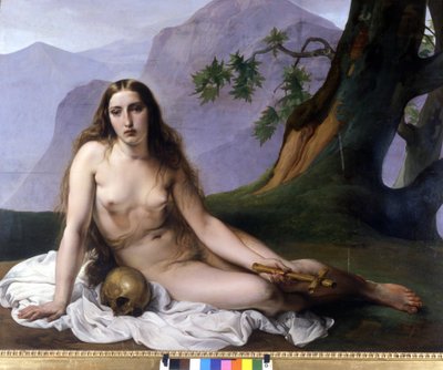 Madeleine boetvaardig (IJdelheid) door Francesco Hayez