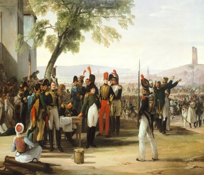 Napoleon na de Slag bij Wagram door Francesco Hayez