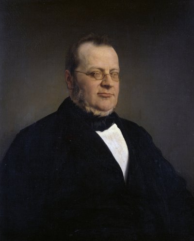 Portret van Camillo Benso, graaf van Cavour (Turijn) door Francesco Hayez