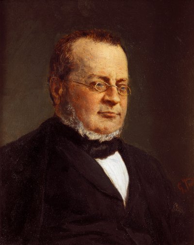 Portret van Camillo Benso, graaf van Cavour door Francesco Hayez