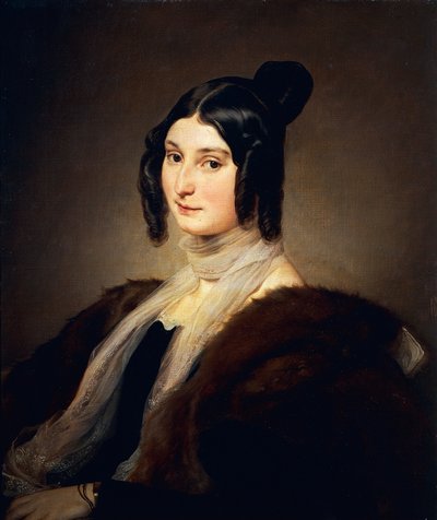 Portret van Clara Maffei door Francesco Hayez