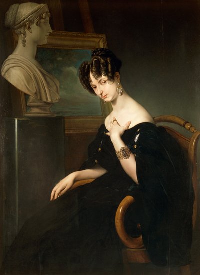 Portret van Cristina Trivulzio Belgiojoso door Francesco Hayez