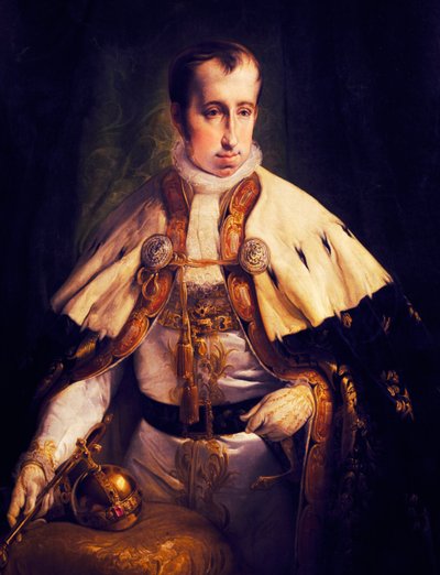 Portret van Ferdinand I van Oostenrijk door Francesco Hayez