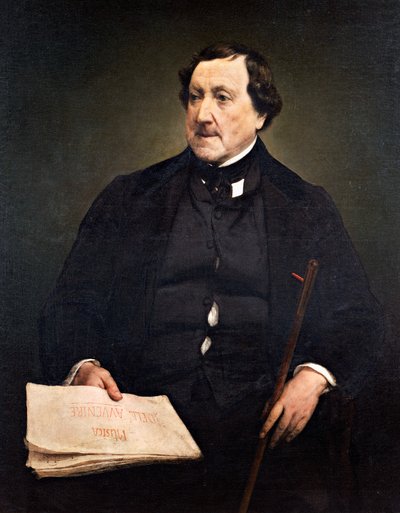 Portret van Gioachino Rossini door Francesco Hayez
