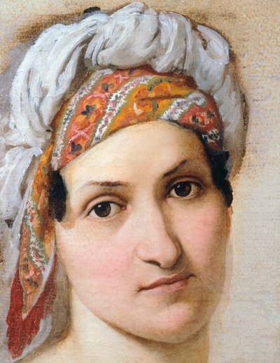 Portret van Echtgenote Vincenza Scaccia door Francesco Hayez