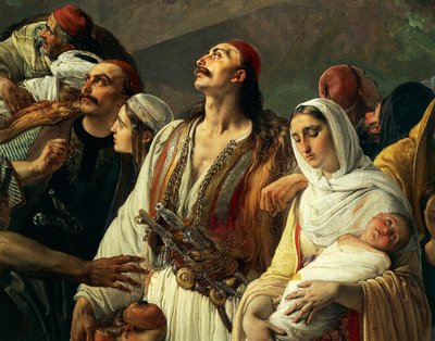 Vluchtelingen van Parga door Francesco Hayez