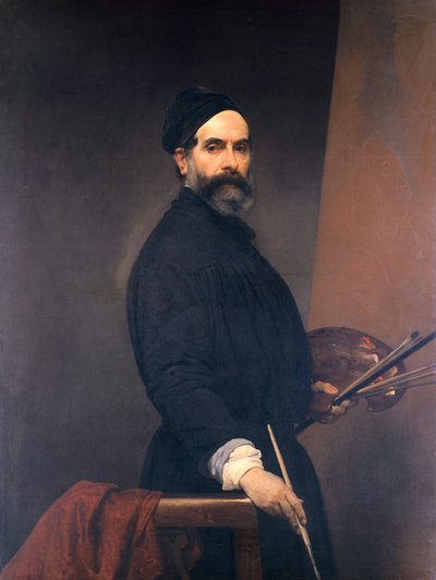 Zelfportret op 57-jarige leeftijd door Francesco Hayez