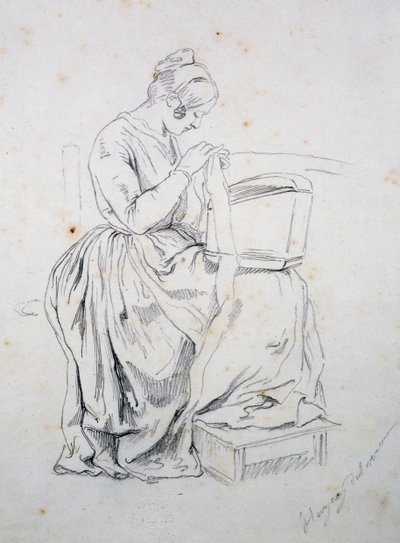 Studie voor portret van zijn vrouw door Francesco Hayez