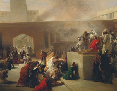 De Kroning van Joas, 1839 door Francesco Hayez