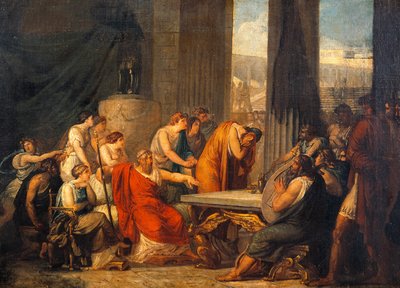 Odysseus aan het hof van Alcinous door Francesco Hayez
