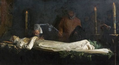 Michelangelo aan het sterfbed van Vittoria Colonna door Francesco Jacovacci