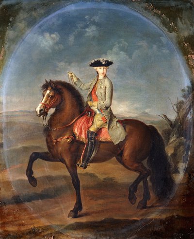 Een ruiterportret van Frans, hertog van Lotharingen door Francesco Liani