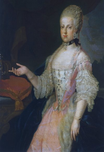 Portret van Maria Carolina van Oostenrijk (Wenen) door Francesco Liani