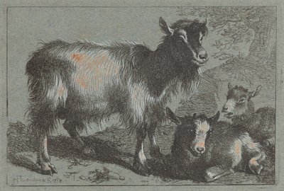 Geit en Twee Lammetjes, 1758. door Francesco Londonio
