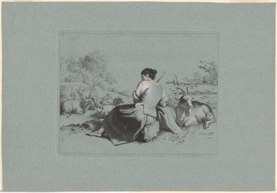 Plaat 3, uit De set van 12 pastorale scènes door Francesco Londonio