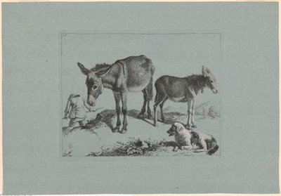 Plaat 5, uit De set van 12 pastorale scènes door Francesco Londonio