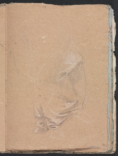 Verona Schetsboek: Draperiestudie (pagina 57) door Francesco Lorenzi