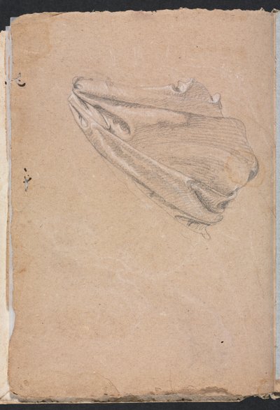 Verona Schetsboek: Draperiestudie pagina 6, 1760 door Francesco Lorenzi