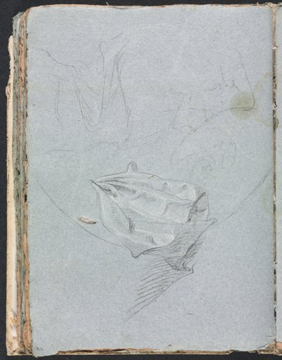 Verona Schetsboek: Draperijstudie pagina 84, 1760 door Francesco Lorenzi