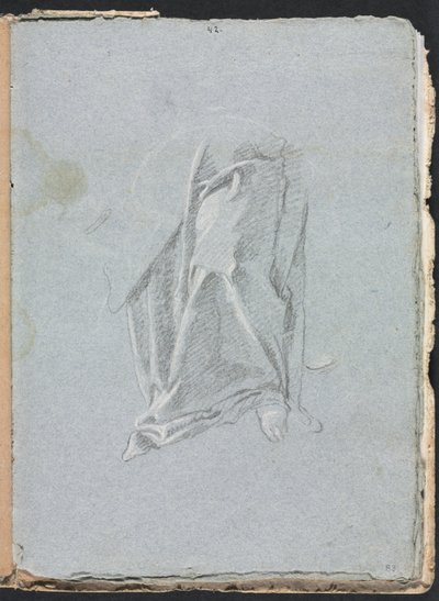 Verona Schetsboek: Draperie met voet pagina 83 door Francesco Lorenzi