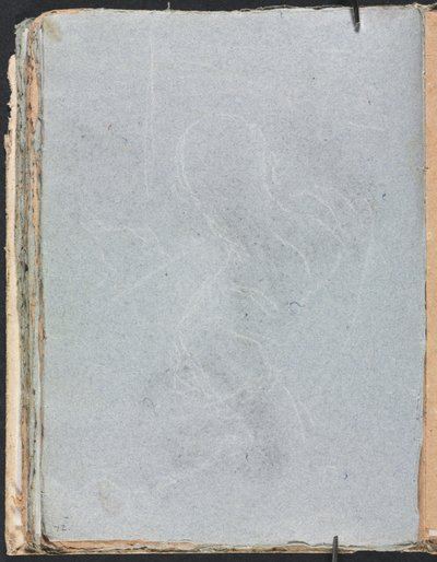 Verona Schetsboek: Figurenstudie pagina 72, 1760 door Francesco Lorenzi