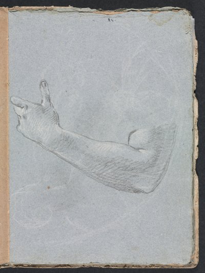Verona Schetsboek: Linkerarm en hand (pagina 47) door Francesco Lorenzi