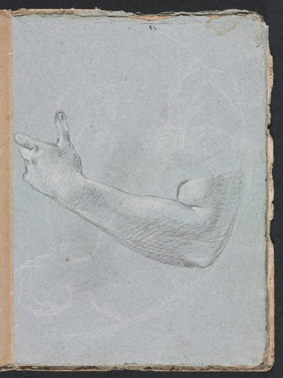 Verona schetsboek: Linkerarm en hand pagina 47 door Francesco Lorenzi