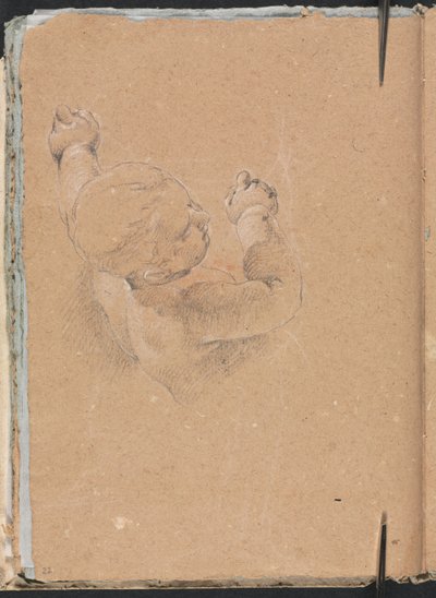 Verona schetsboek: Putto pagina 22, 1760 door Francesco Lorenzi