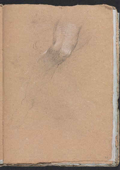 Verona Schetsboek: Rechterbeen (pagina 33) door Francesco Lorenzi