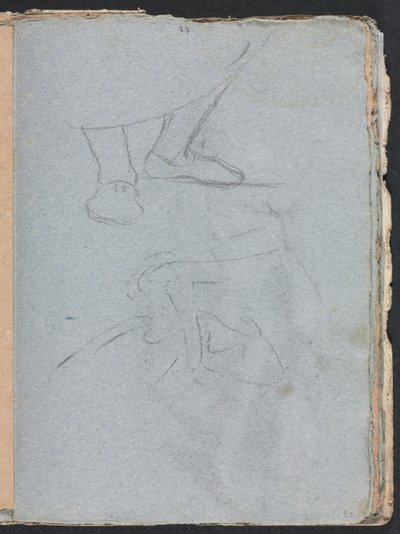 Verona Schetsboek: Studie van voeten pagina 53, 1760 door Francesco Lorenzi
