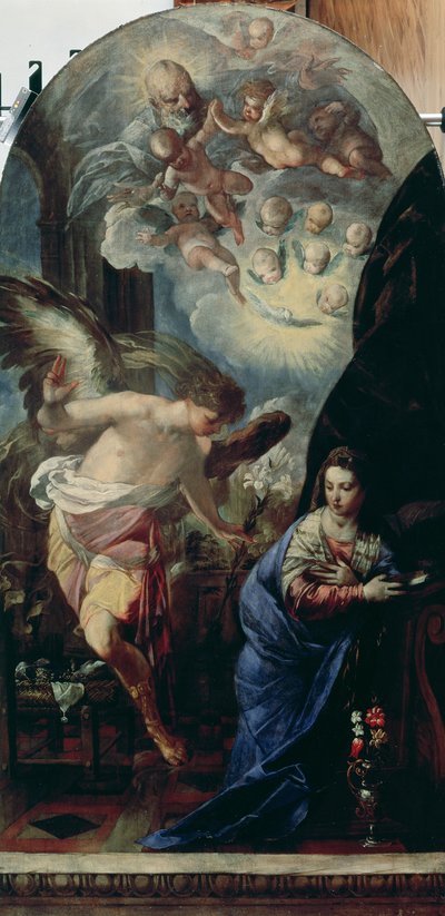 De Annunciatie, ca. 1657-60 door Francesco Maffei