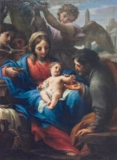 De rust tijdens de vlucht naar Egypte door Francesco Mancini