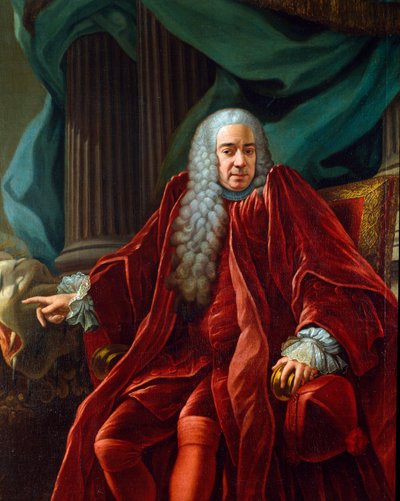 Portret van Agostino Viale (1692-1777), doge van de Republiek Genua van 1750 tot 1752 door Francesco Narice