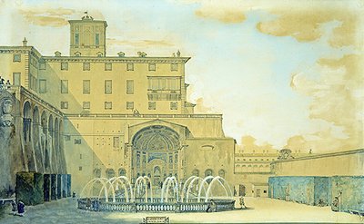 Uitzicht op Rome door Francesco Panini