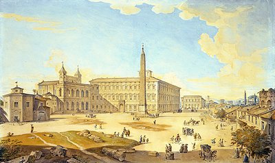 Uitzicht op Rome door Francesco Panini