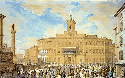 Uitzicht op Rome door Francesco Panini